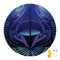 Dark Leo Zodiac Sign Print Basketball