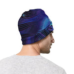 Dark Leo Zodiac Sign Print Beanie