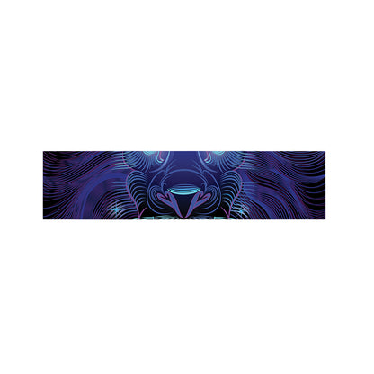 Dark Leo Zodiac Sign Print Bed Runner