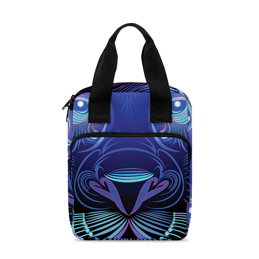 Dark Leo Zodiac Sign Print Bible Tote Bag