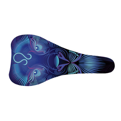 Dark Leo Zodiac Sign Print Bicycle Seat Cover
