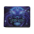 Dark Leo Zodiac Sign Print Bifold Wallet