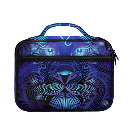 Dark Leo Zodiac Sign Print Briefcase Bible Bag