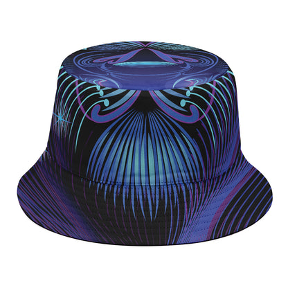 Dark Leo Zodiac Sign Print Bucket Hat