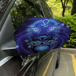Dark Leo Zodiac Sign Print Car Side Mirror Covers