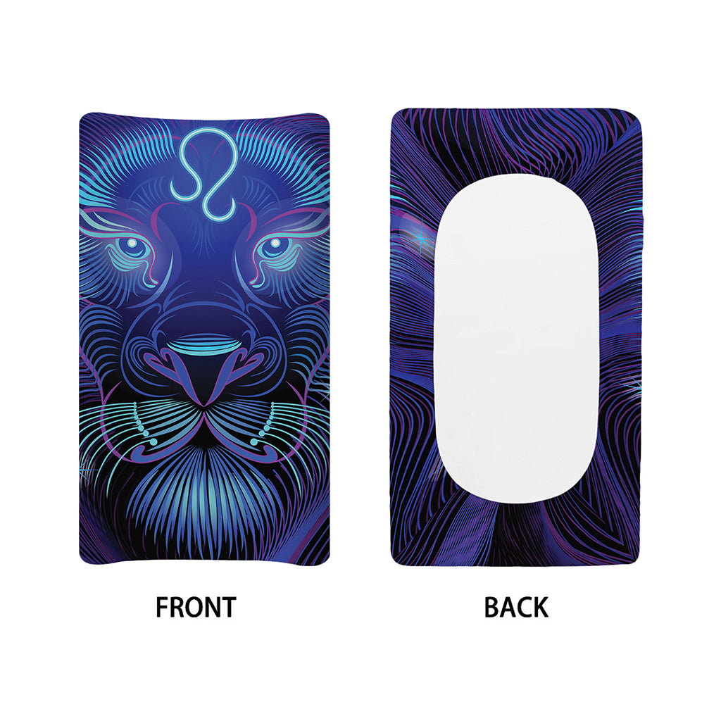 Dark Leo Zodiac Sign Print Changing Pad Cover