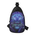 Dark Leo Zodiac Sign Print Sling Bag