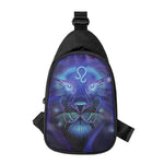 Dark Leo Zodiac Sign Print Chest Bag