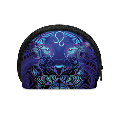 Dark Leo Zodiac Sign Print Coin Purse