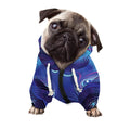 Dark Leo Zodiac Sign Print Dog Zip Up Hoodie