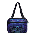 Dark Leo Zodiac Sign Print Double Strap Bible Bag