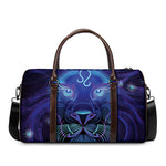 Dark Leo Zodiac Sign Print Duffle Bag