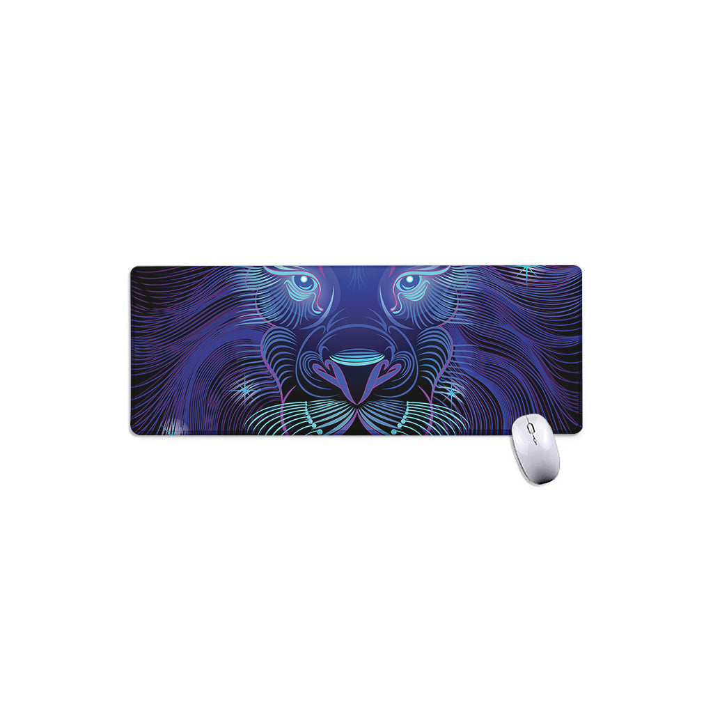 Dark Leo Zodiac Sign Print Extended Mouse Pad