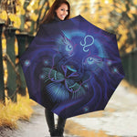 Dark Leo Zodiac Sign Print Foldable Umbrella