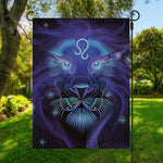 Dark Leo Zodiac Sign Print Garden Flag