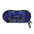Dark Leo Zodiac Sign Print Glasses Case