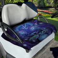 Dark Leo Zodiac Sign Print Golf Cart Seat Cover