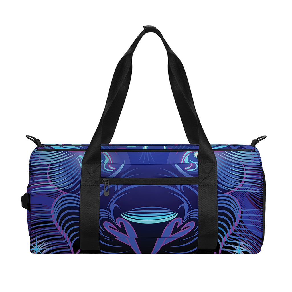 Dark Leo Zodiac Sign Print Gym Bag