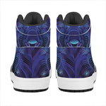 Dark Leo Zodiac Sign Print High Top Leather Sneakers