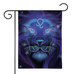 Dark Leo Zodiac Sign Print House Flag