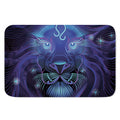 Dark Leo Zodiac Sign Print Indoor Door Mat