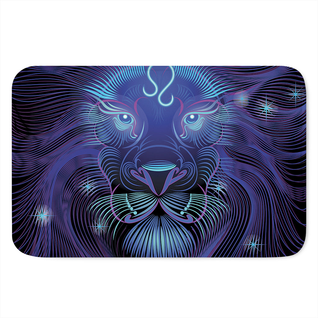 Dark Leo Zodiac Sign Print Indoor Door Mat