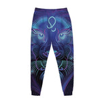 Dark Leo Zodiac Sign Print Jogger Pants