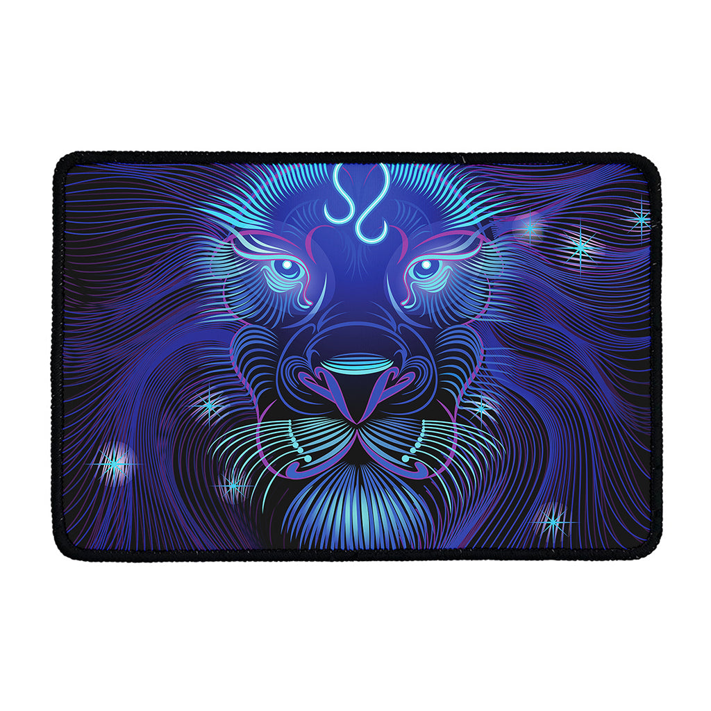 Dark Leo Zodiac Sign Print Kitchen Mat