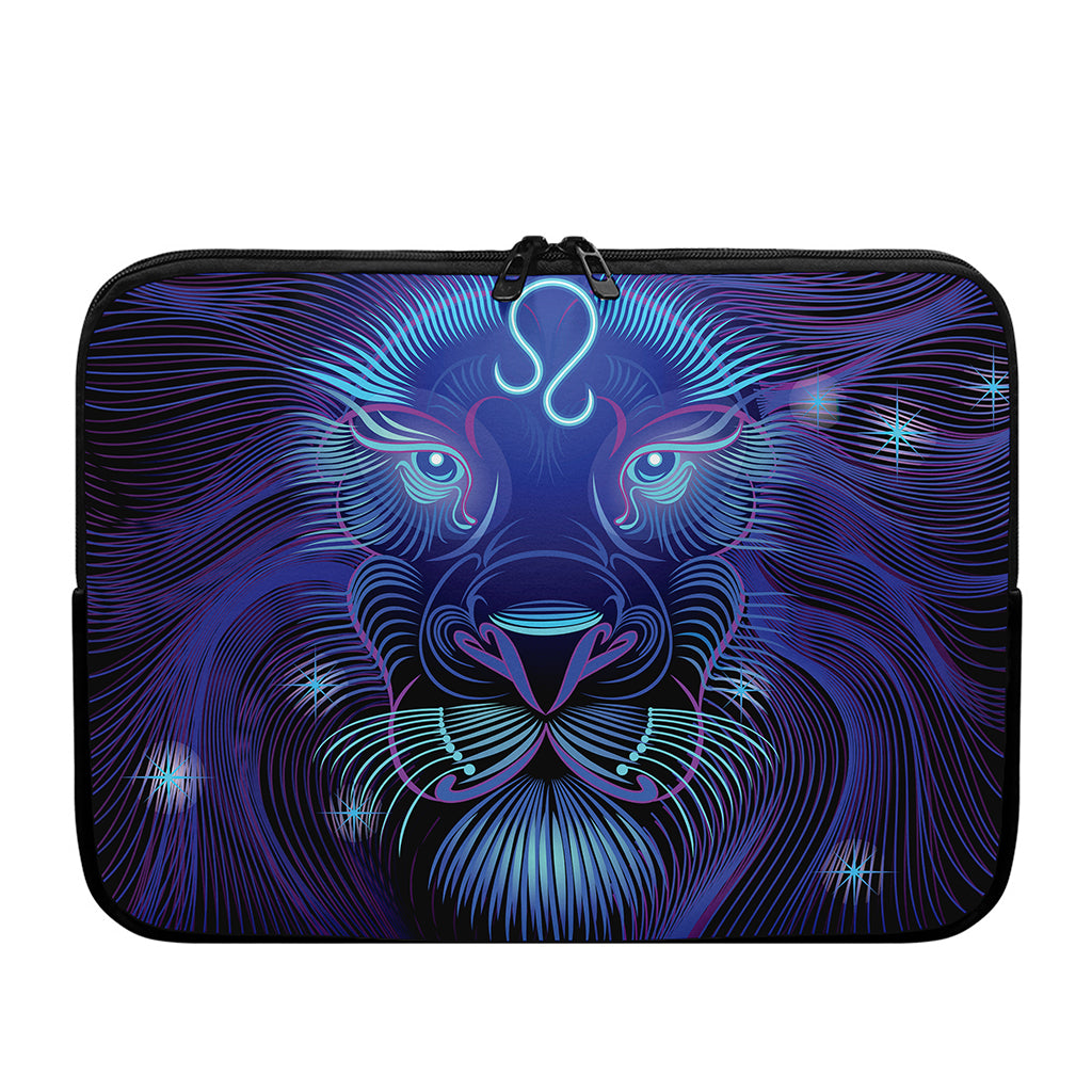 Dark Leo Zodiac Sign Print Laptop Sleeve