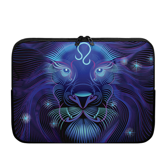 Dark Leo Zodiac Sign Print Laptop Sleeve