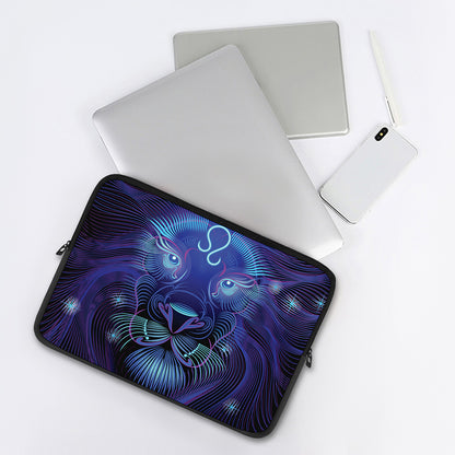 Dark Leo Zodiac Sign Print Laptop Sleeve