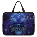 Dark Leo Zodiac Sign Print Laptop Sleeve With Handle