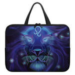 Dark Leo Zodiac Sign Print Laptop Sleeve With Handle