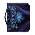 Dark Leo Zodiac Sign Print Leather Bible Cover