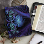 Dark Leo Zodiac Sign Print Leather Bible Cover