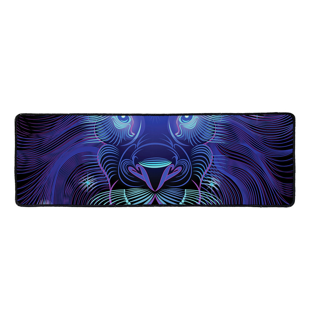 Dark Leo Zodiac Sign Print Long Kitchen Mat
