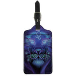 Dark Leo Zodiac Sign Print Luggage Tag