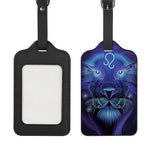Dark Leo Zodiac Sign Print Luggage Tag