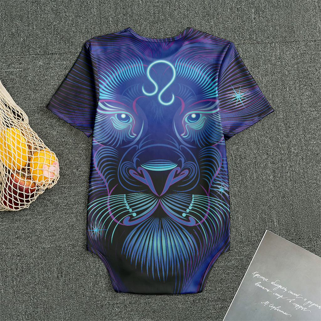 Dark Leo Zodiac Sign Print Men's Bodysuit