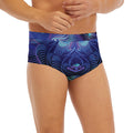 Dark Leo Zodiac Sign Print Men's Briefs