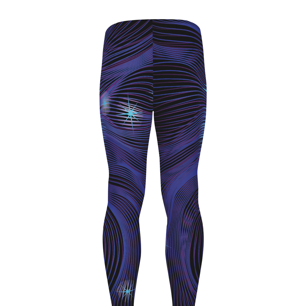 Dark Leo Zodiac Sign Print Men's leggings