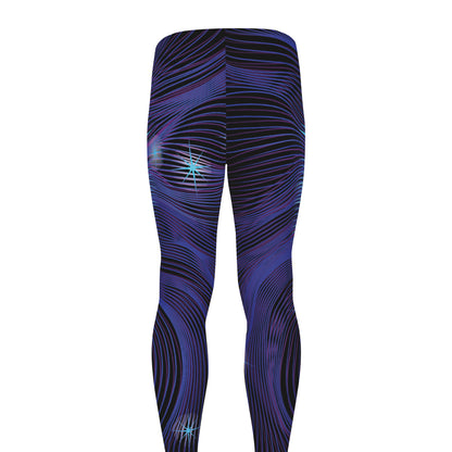 Dark Leo Zodiac Sign Print Men's leggings