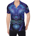Dark Leo Zodiac Sign Print Men's Shirt
