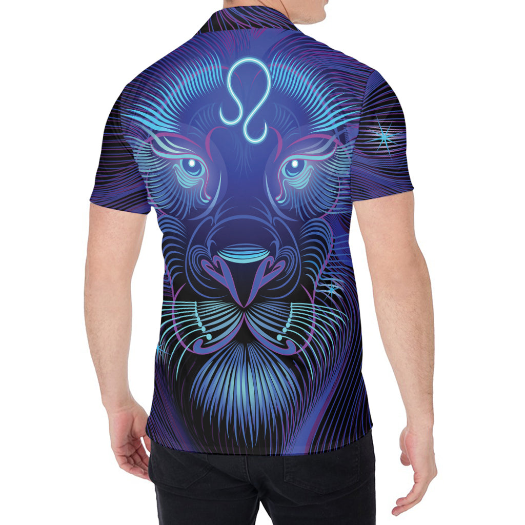 Dark Leo Zodiac Sign Print Men's Shirt