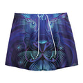 Dark Leo Zodiac Sign Print Mesh Shorts