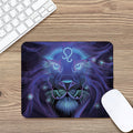 Dark Leo Zodiac Sign Print Mouse Pad