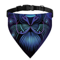 Dark Leo Zodiac Sign Print Over The Collar Dog Bandana