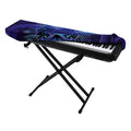 Dark Leo Zodiac Sign Print Piano Keyboard Cover