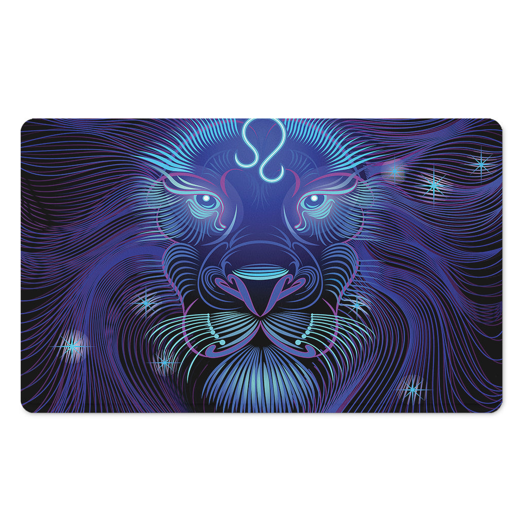 Dark Leo Zodiac Sign Print Polyester Doormat