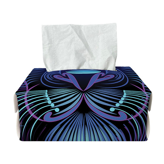 Dark Leo Zodiac Sign Print Rectangle Tissue Box Cover